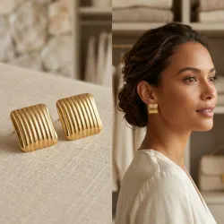 Aretes cuadrados