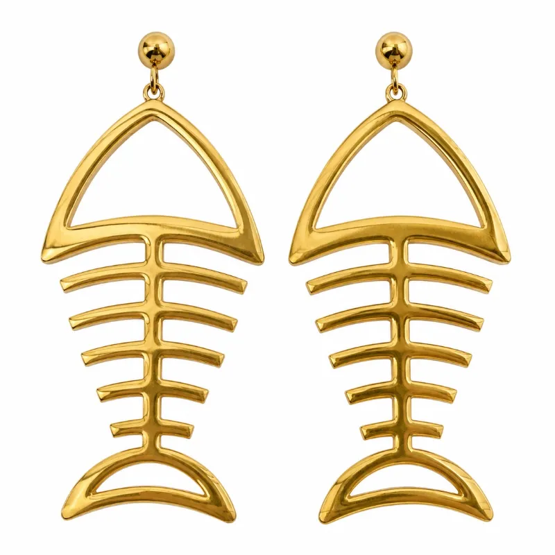 Aretes espina de pez