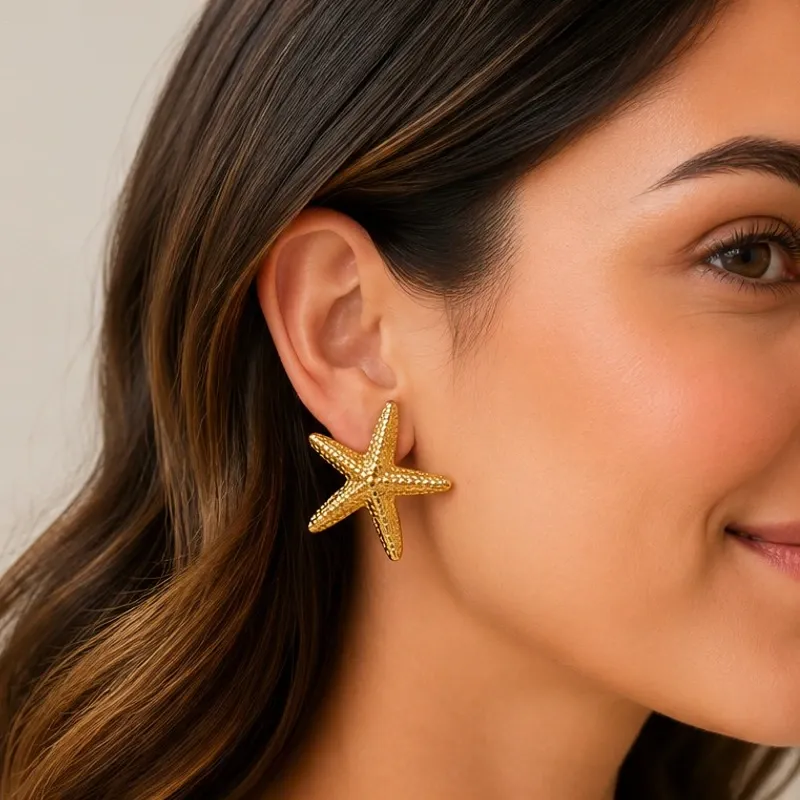 Aretes estrellas de mar