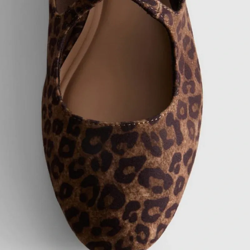 Balerina Tiras Cruzada Animal Print