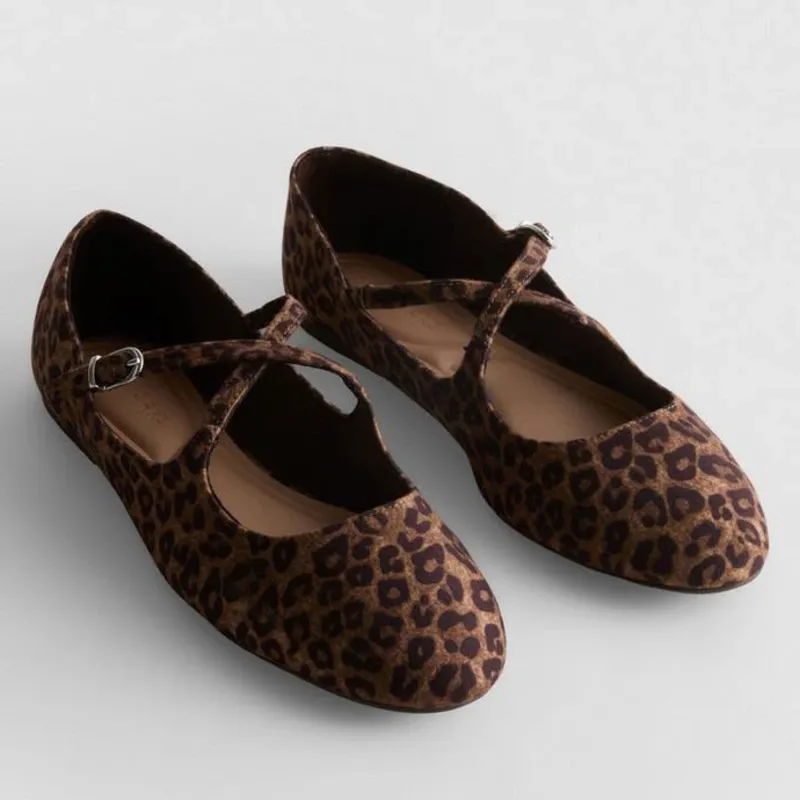 Balerina Tiras Cruzada Animal Print