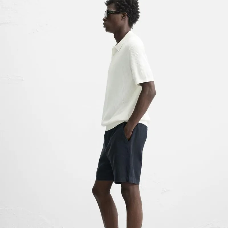 Bermuda de Lino-algodón 