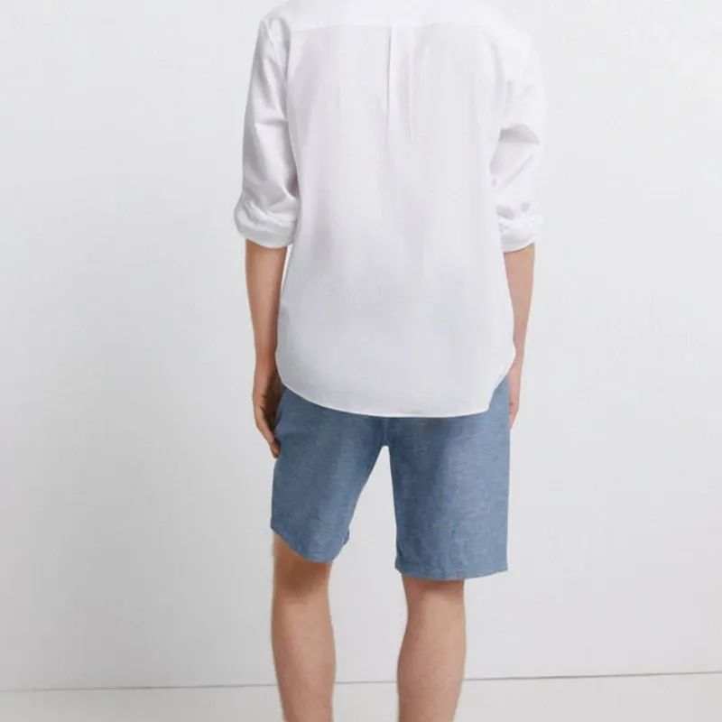 Bermuda lino comfort slim fit