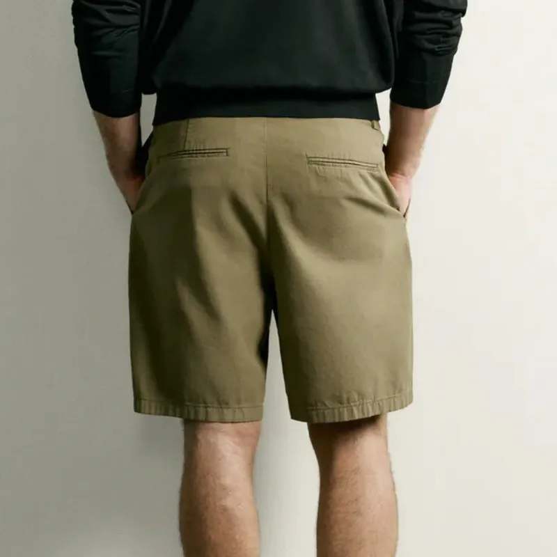Bermuda Pliegues Regular Fit