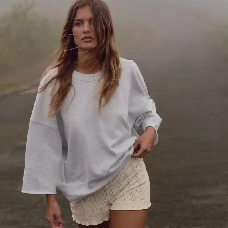 Sudadera efecto lavado 