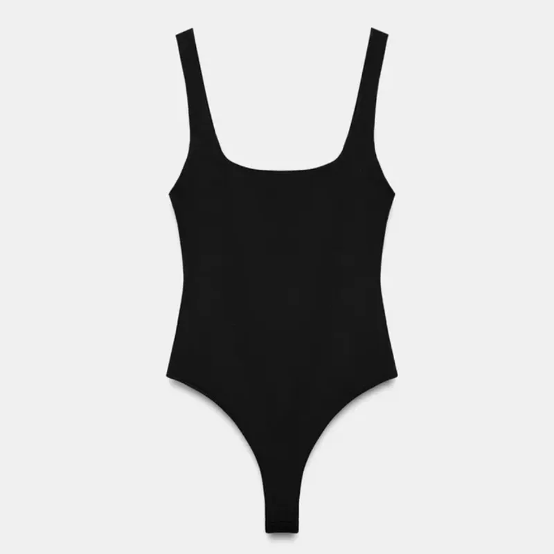Body Elástico Escote Cuadrado