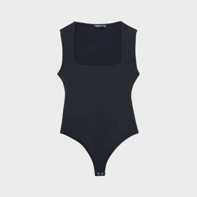 Body Negro Con Escote