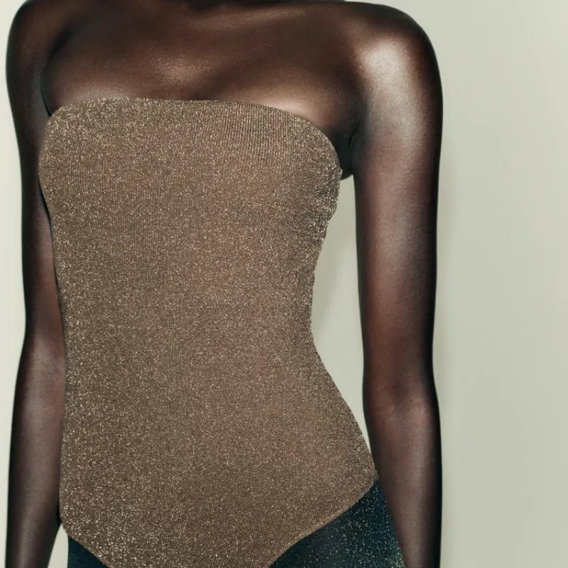 Body suit brillos escote