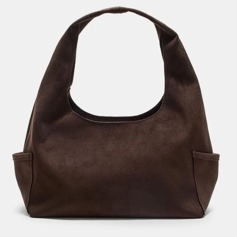 Bolso de Hombro Efecto Ante Mediano