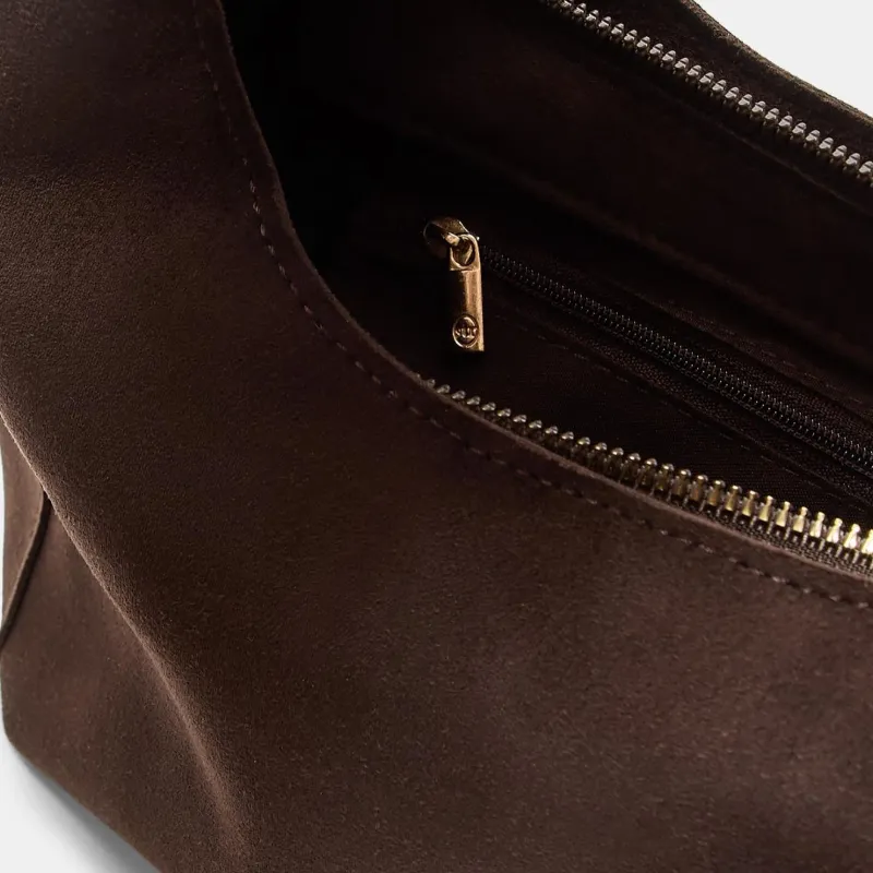 Bolso de Hombro Efecto Ante Mediano