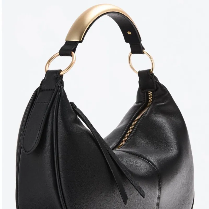 Bolso de Mano Adorno Metálico 