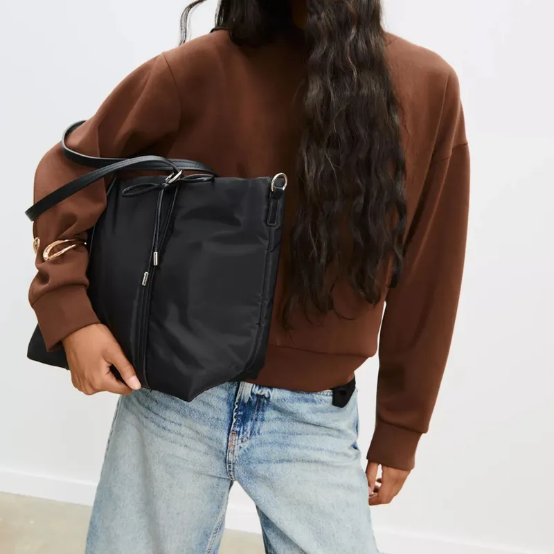 Bolso Shopper Tejido Lazo