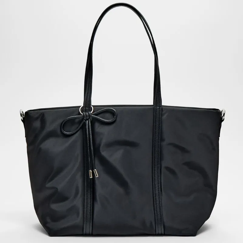 Bolso Shopper Tejido Lazo