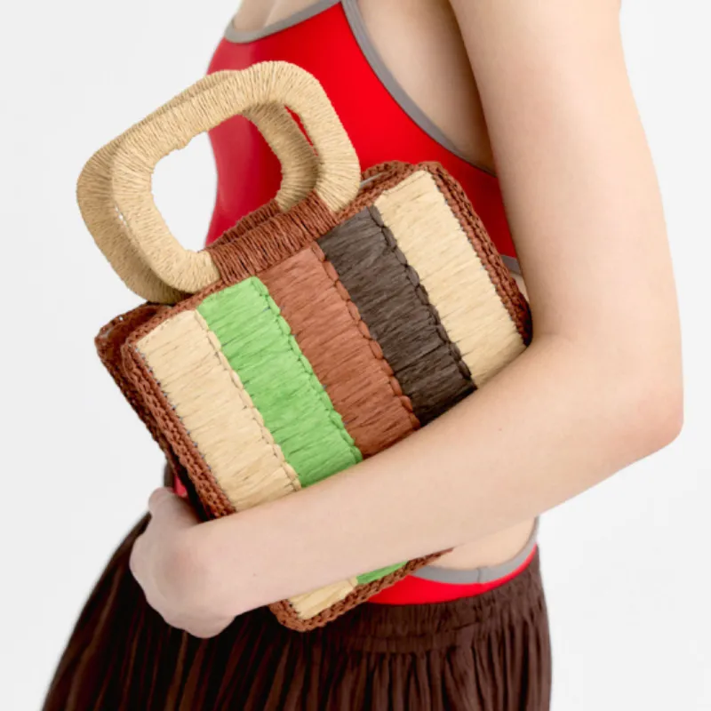 Bolso Tote Multicolor Fibra