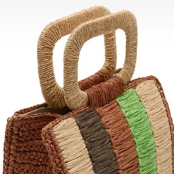 Bolso Tote Multicolor Fibra