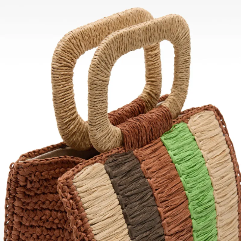 Bolso Tote Multicolor Fibra