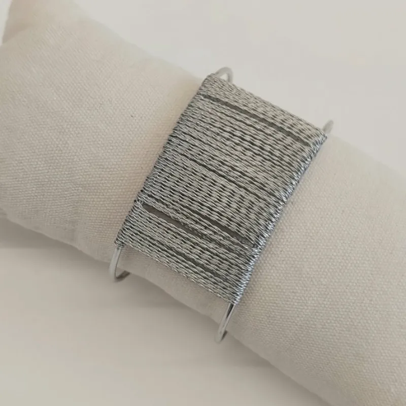 Brazalete hilos metálicos