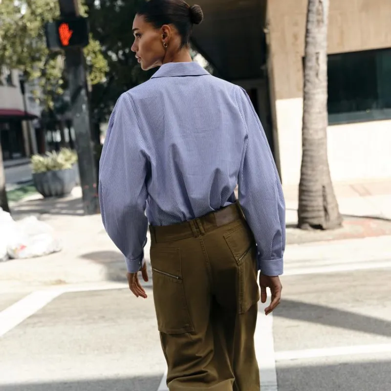 Camisa algodón rayas