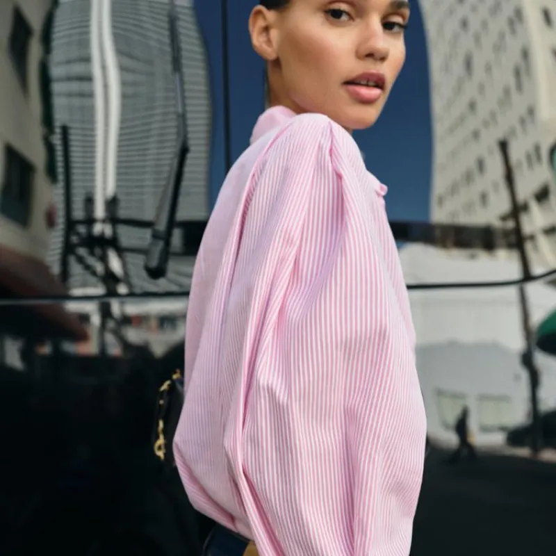 Camisa algodón rayas