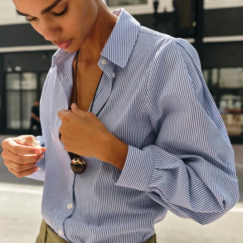 Camisa algodón rayas