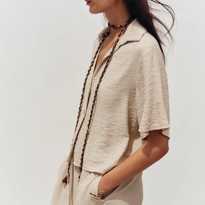 Camisa Conjunto Manga Corta