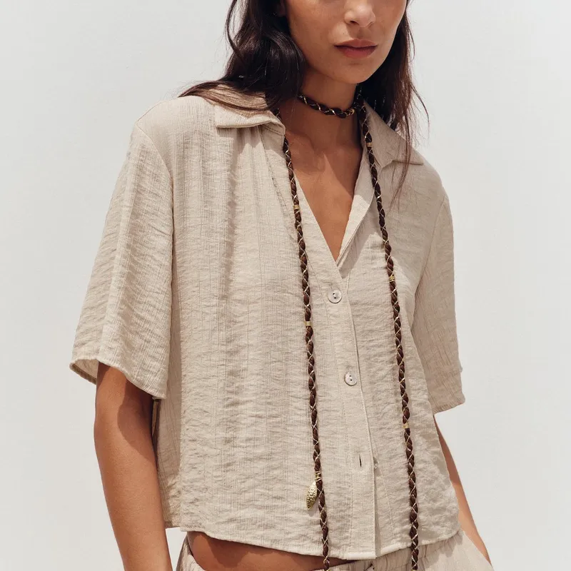 Camisa Conjunto Manga Corta