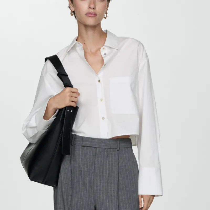 Camisa Crop Básica 