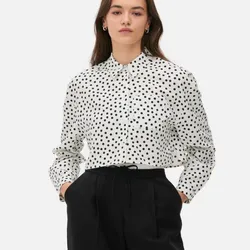 Camisa cropped patch pocket