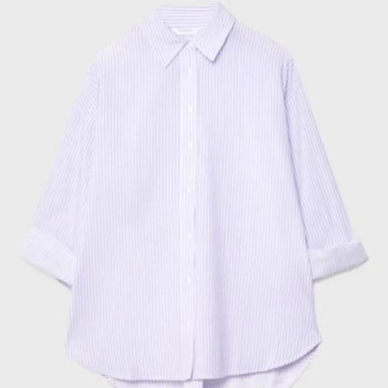 Camisa Fluida Efecto Lino