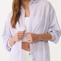 Camisa Fluida Efecto Lino