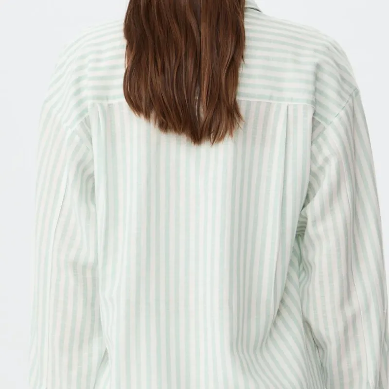 Camisa Fluida Efecto Lino