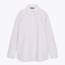 Camisa Oversize Popelin Lazos Espalda