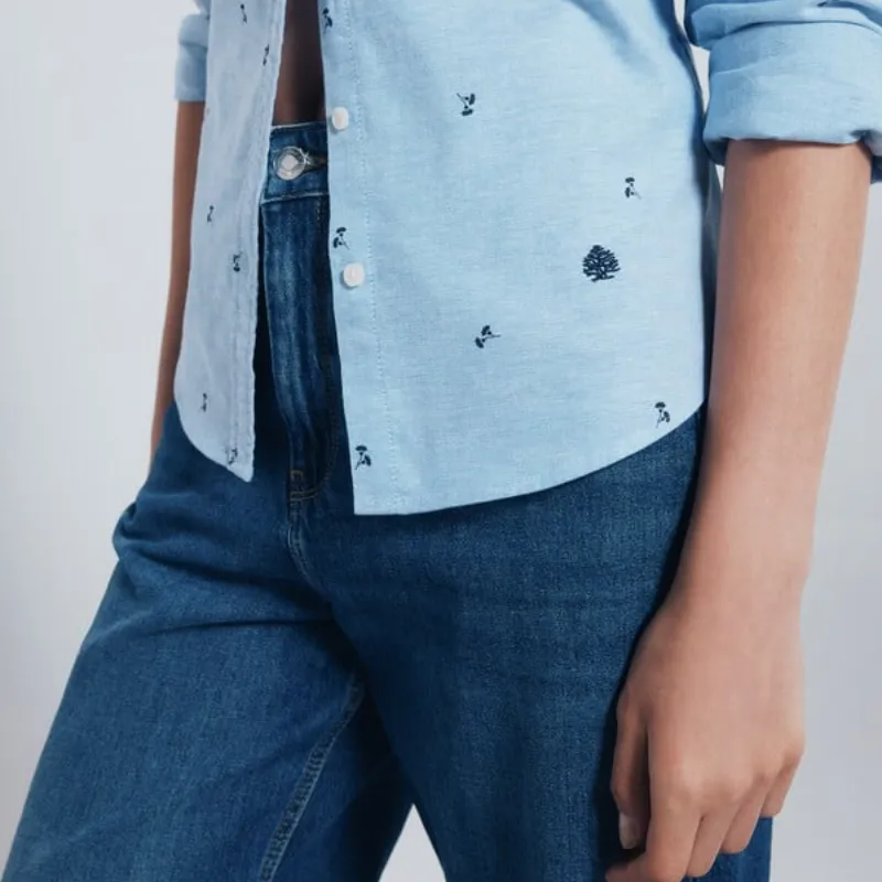 Camisa Oxford algodón 