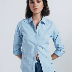 Camisa Oxford algodón 