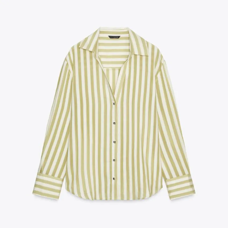 Camisa rayas botones plateados 