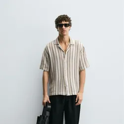 Camisa rayas geométrico