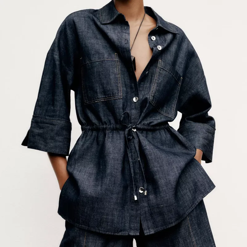 Camisa Conjunto Safari con Lino