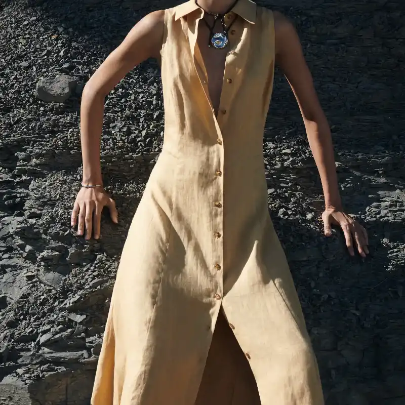 Camisero Lino Desmangado