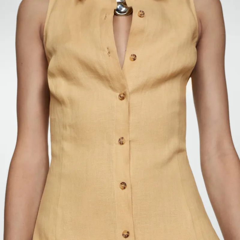 Camisero Lino Desmangado