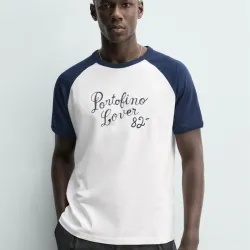 CAMISETA COLOR BLOCK TEXTO