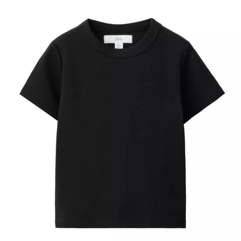 Camiseta con Cuello Redondo Manga Corta.