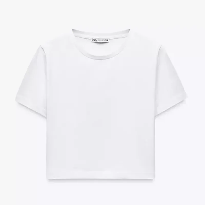 Camiseta Crop Básica 
