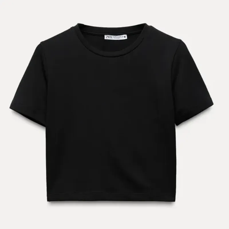 Camiseta Crop Básica 