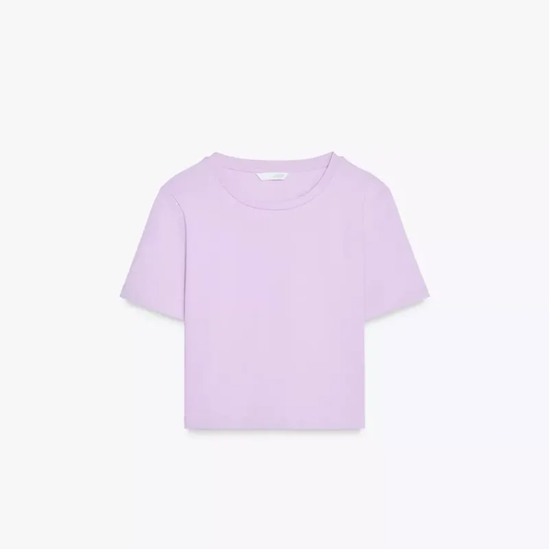Camiseta Elástica Cropped