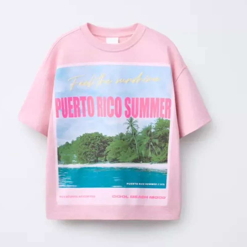 Camiseta Estampada Fotográfico 