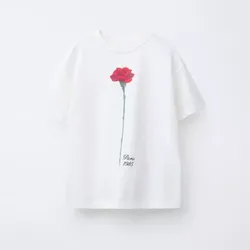 Camiseta estampado flor