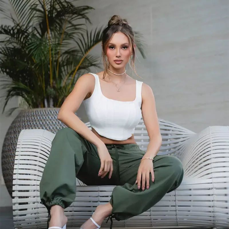 Camiseta estilo corsé 