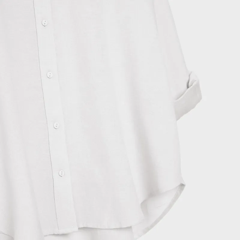 Camisa Fluida Efecto Lino