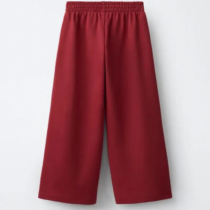 Pantalón Wide-Leg Interlock