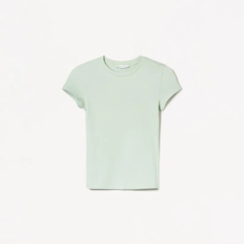 Camiseta manga corta cuello redondo